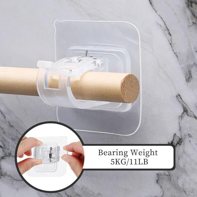 Self Adhesive Curtain Rod Holder Clips |š„FLAT 50% SAVINGSš„